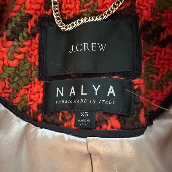 J.CREW NALYA HOUNDSTOOTH ITALIAN WOOL CAR COAT - Picture 9 of 10